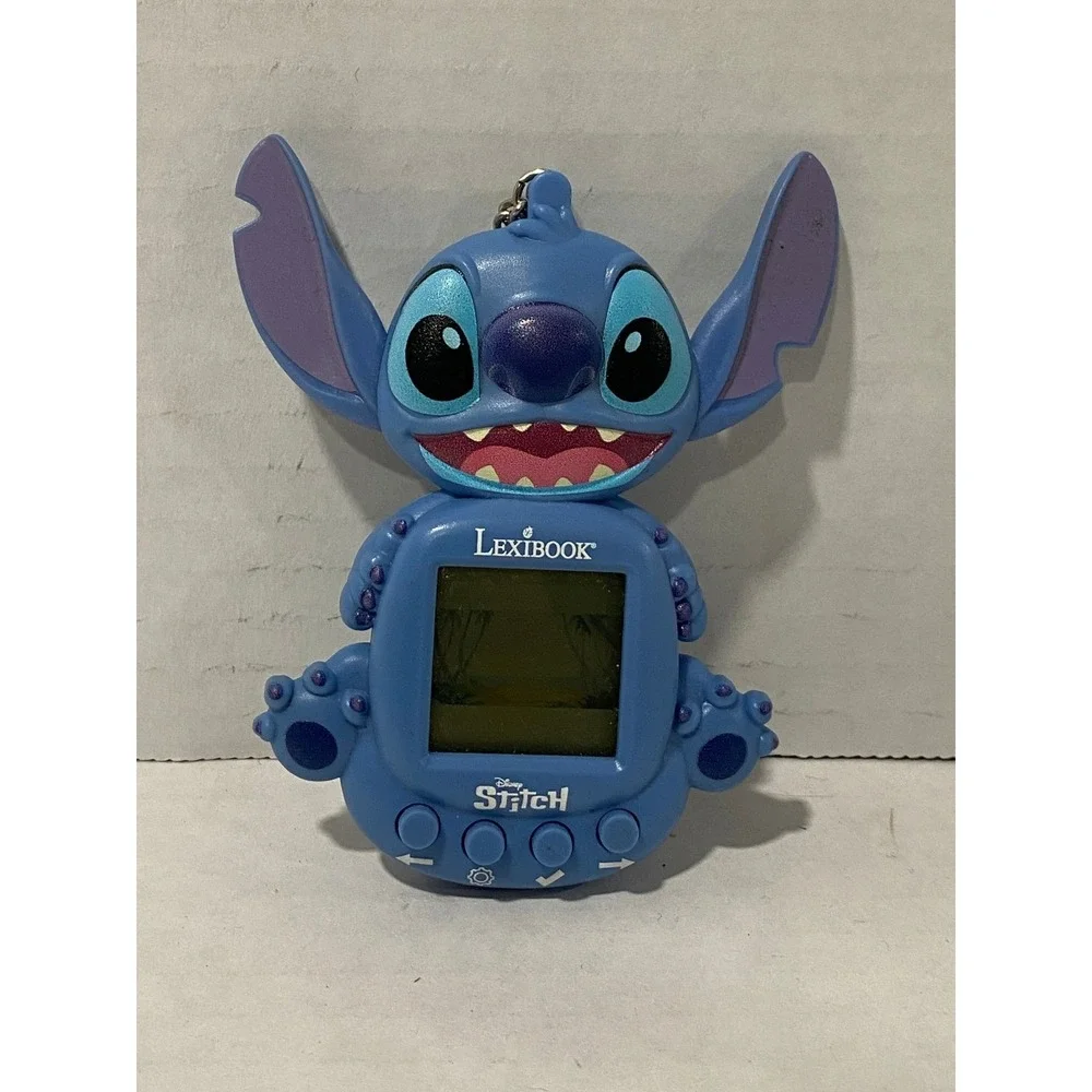 Lexibook Disney Stitch Virtual Pet Handheld Game Blue Keychain JLMB10D